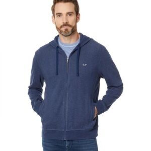 Vineyard Vines Men's Navy Zip-Up Sweater